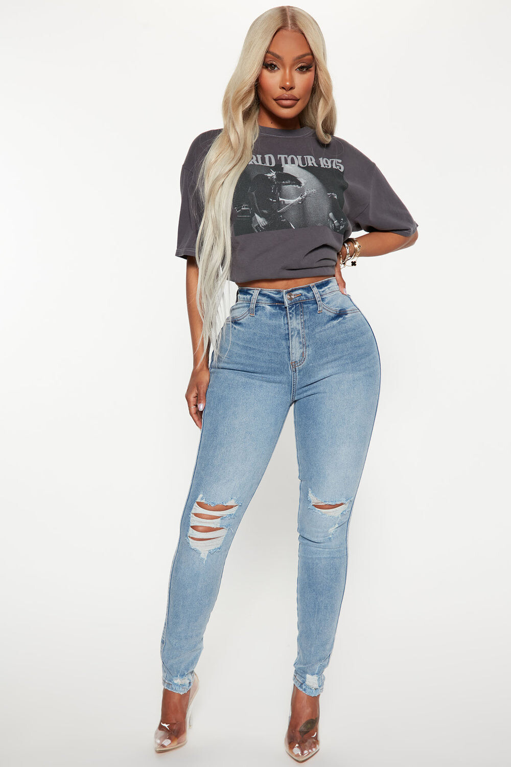 

Джинсы скинни Fashion Nova FN22805FT00, синий