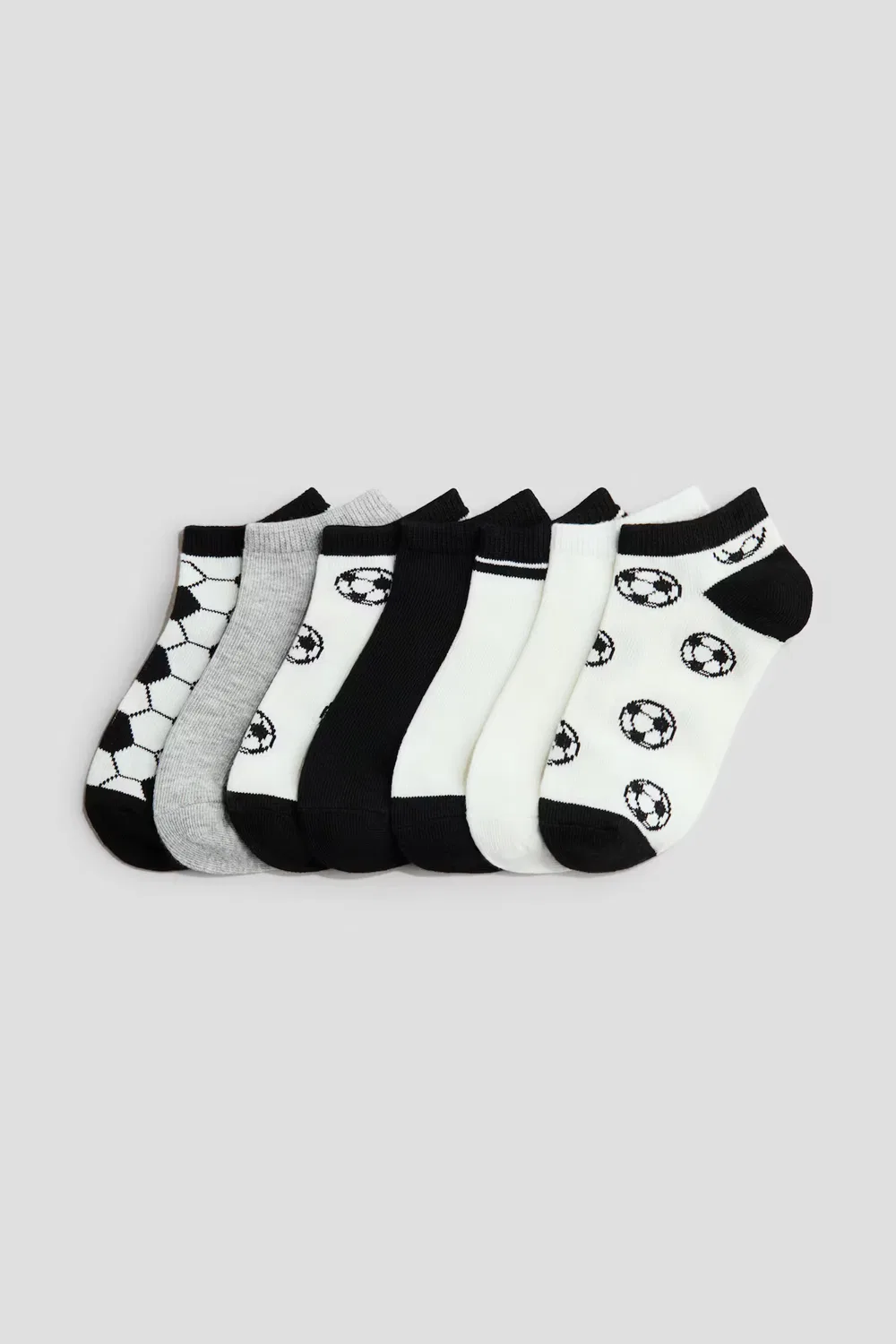 7 пар носков для кроссовок H&M, Schwarz/Fußball