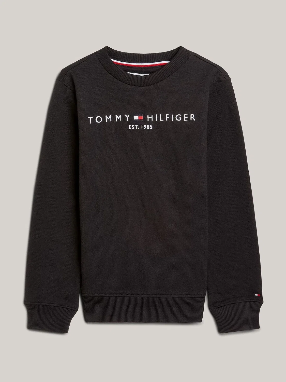 Толстовка классическая Essential Tommy Hilfiger, черный — фото 4