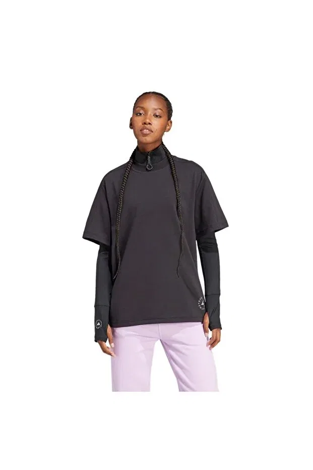Женская футболка хлопковая с коротким рукавом Adidas, Black