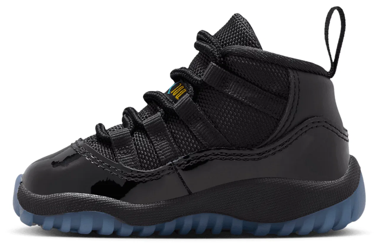 Кроссовки для мальчиков Retro 11 Jordan, цвет Black/Black/Gamma Blue — фото 2