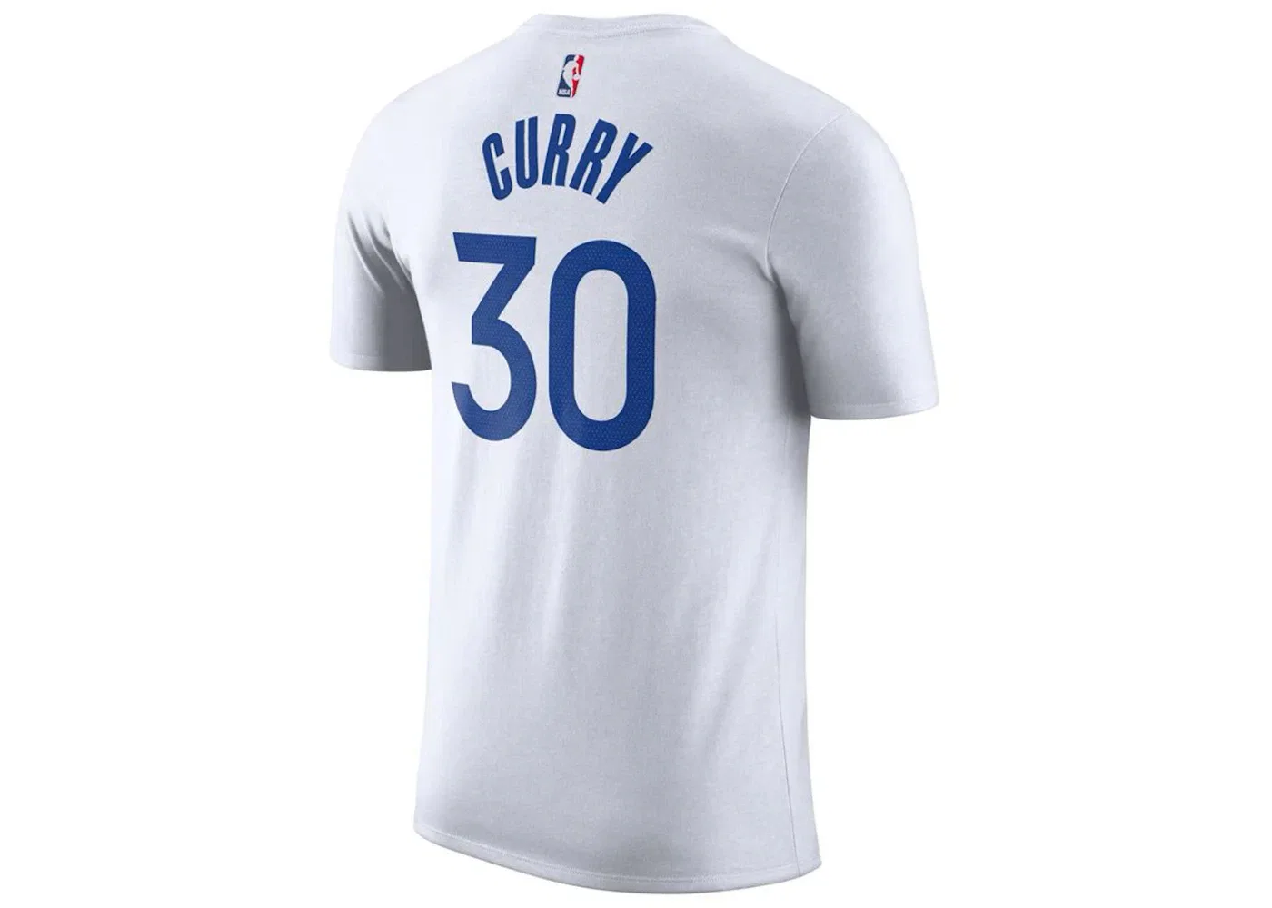 Мужская футболка с длинным рукавом Nike NBA Golden State Warriors Stephen Curry, White/Blue — фото 2