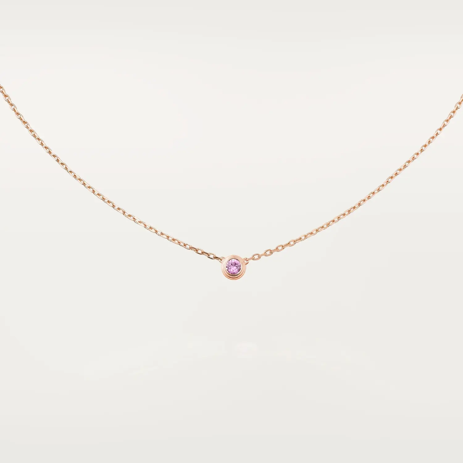 

Колье Cartier d'Amour, розовое золото/сапфир