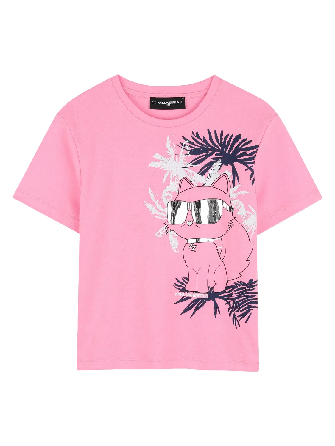 Футболка стандартного кроя для девочки Karl Lagerfeld Kids, розовый
