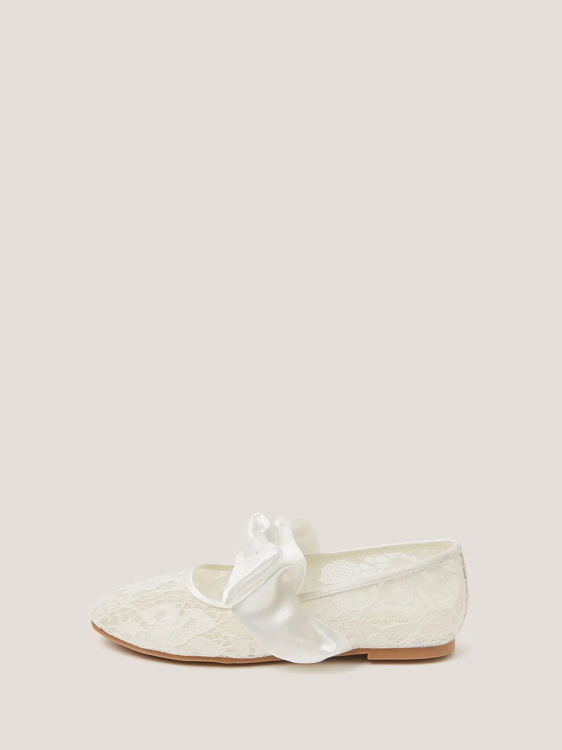 Балетки кружевные Monsoon Cream — фото 3