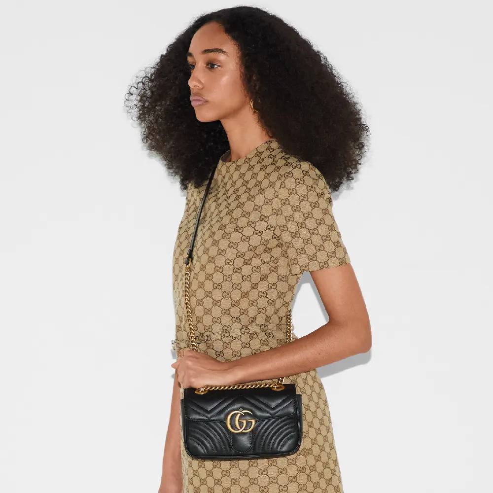 

Сумка GUCCI GG Marmont shoulder, черный