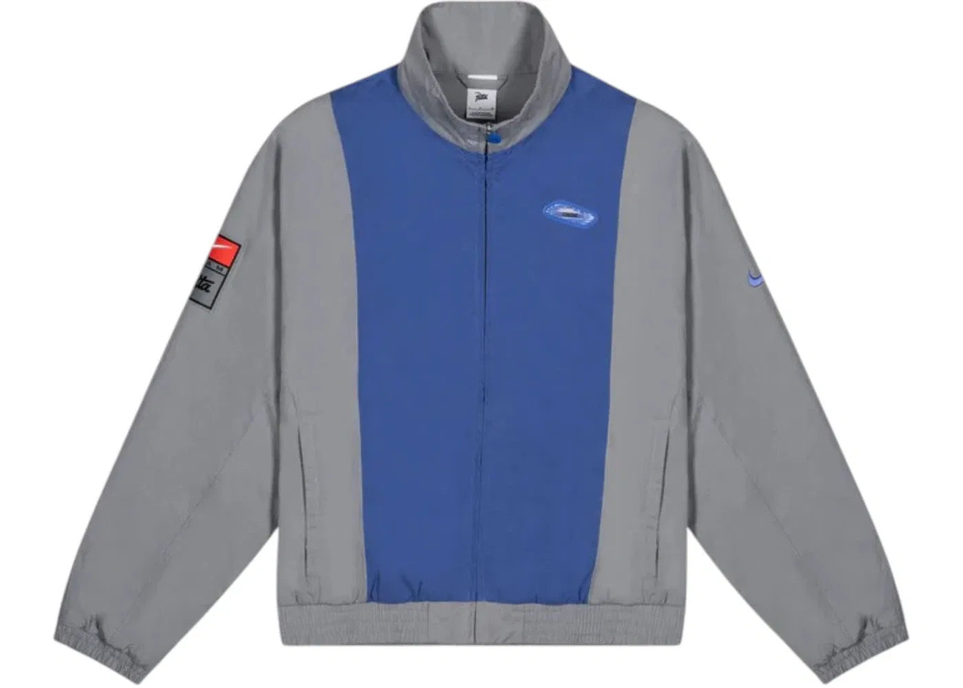 Мужская спортивная куртка с длинным рукавом Nike x Patta NRG Track Jacket, Particle Grey/Sapphire
