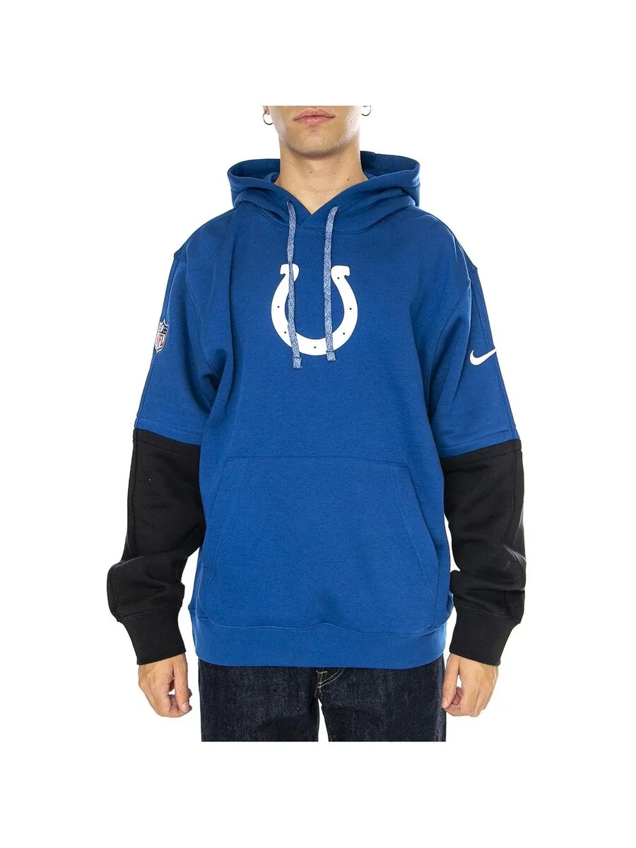 Толстовка NIKE 'Club Hoodie Blue' синего цвета — фото 2