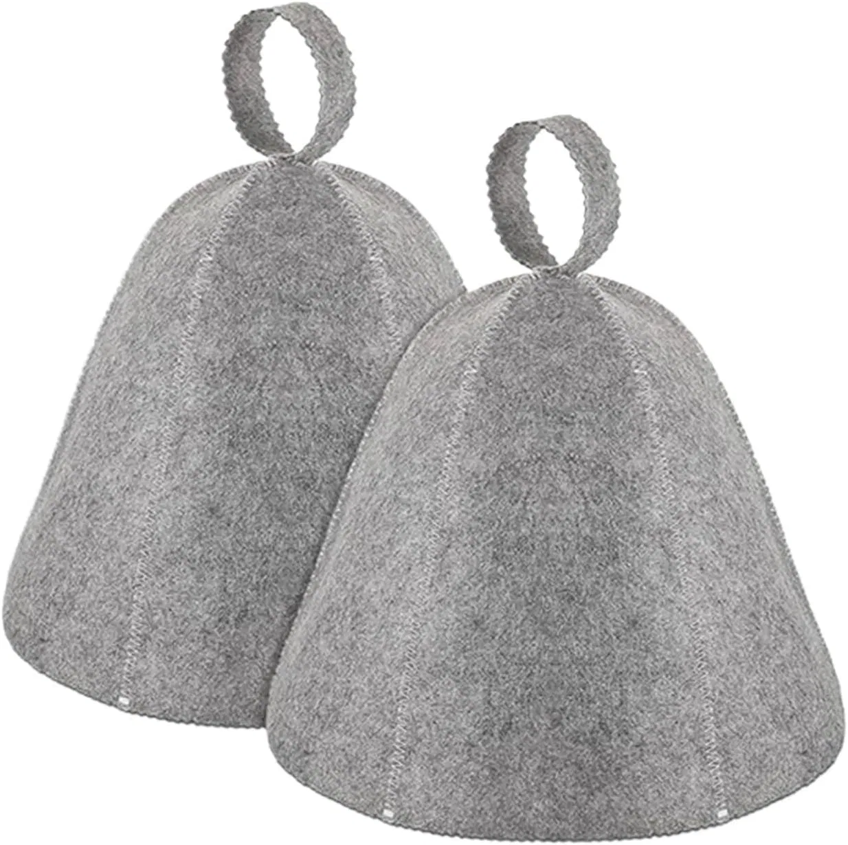 Шапочка для сауны войлочная ZONSHJDKR, 4 шт., Grey — фото 2