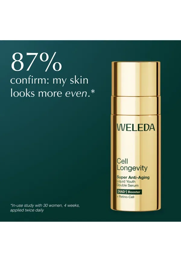 Сыворотка антивозрастная Cell longevity super anti-aging double serum Weleda 50 мл — фото 4