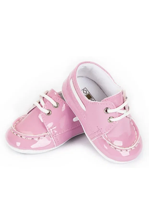 Детские пинетки для девочек из экокожи Baby Pattini, Pink