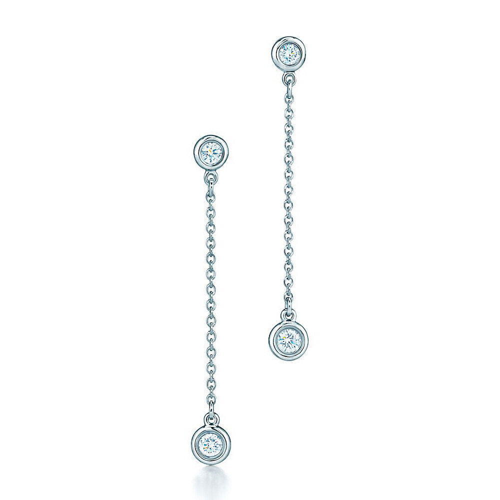 

Серьги Tiffany & Co. Elsa Peretti Diamonds by the Yard, серебро