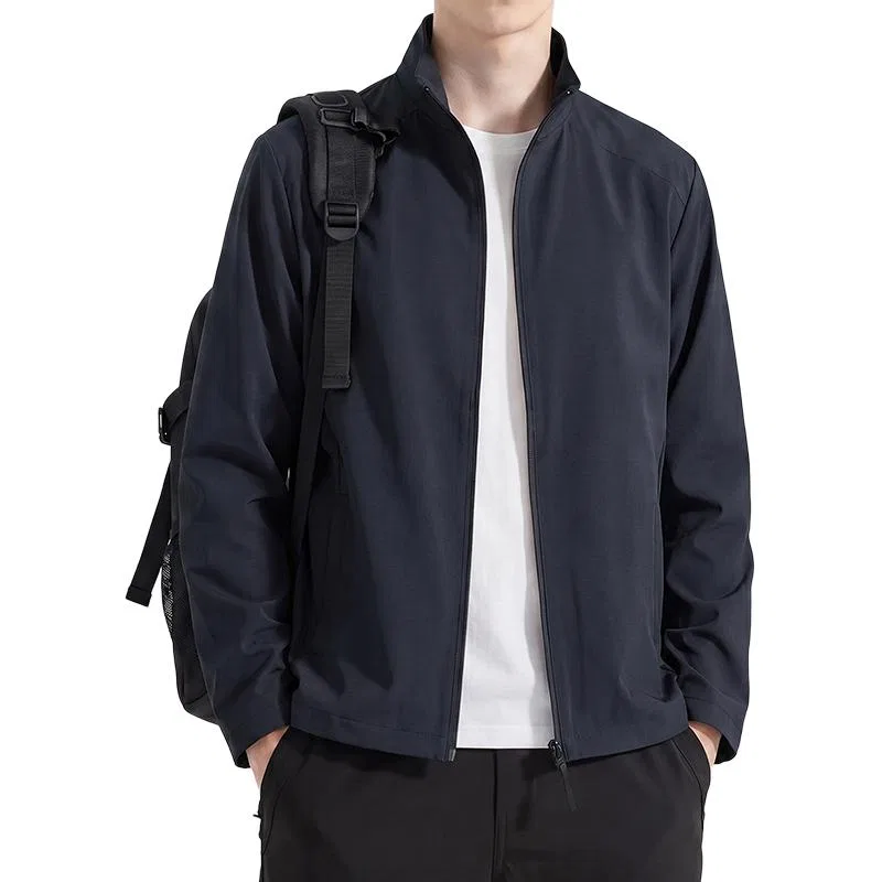 Детская куртка UPF50+ с воротником-стойкой Tonlion, Shrimp Cyan