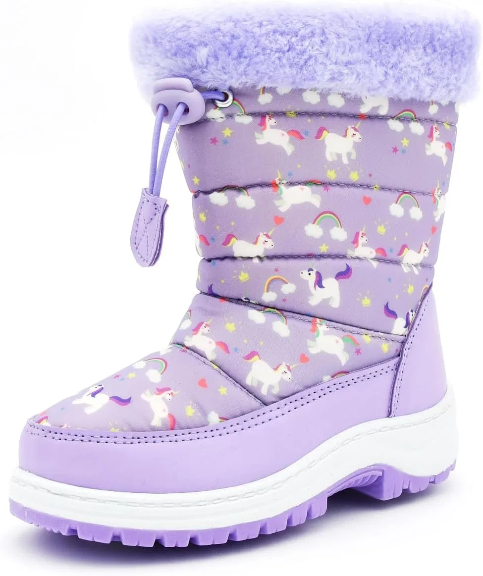 Детские зимние снежные ботинки Nova Footwear, Lilacunicorn