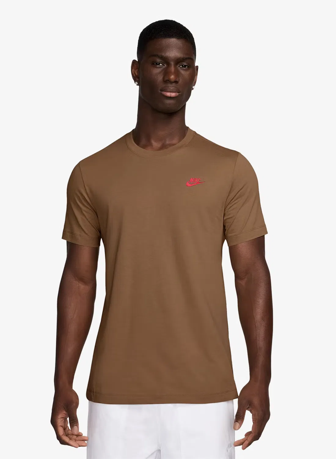 Футболка классического кроя Nsw Club Nike, коричневый