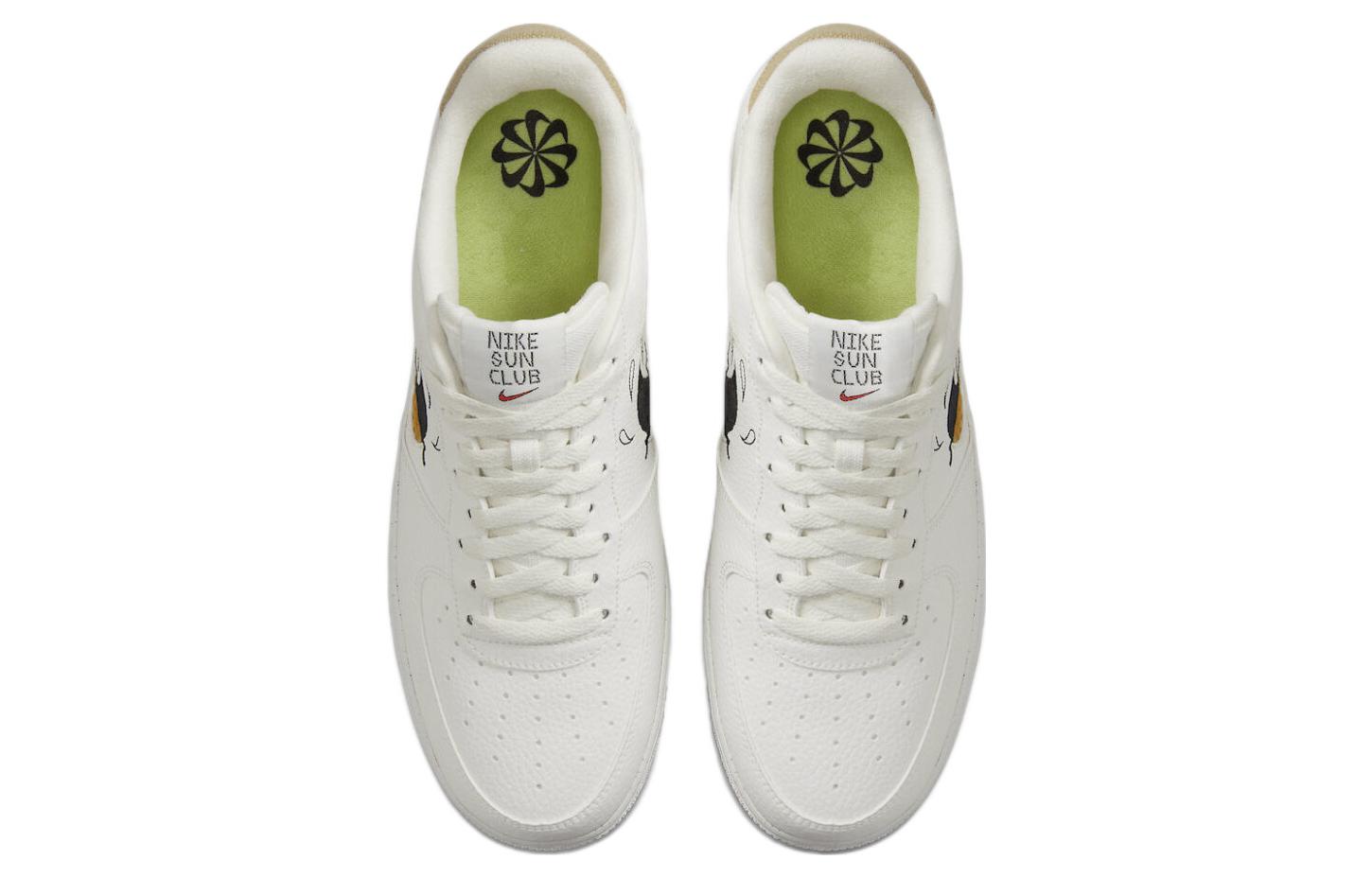 Кроссовки Nike Air Force 1 Low '07 LV8, белый/золотой — фото 4