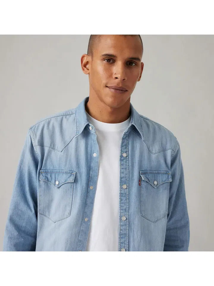 Джинсовая рубашка Regular fit Levi'S, голубой — фото 4