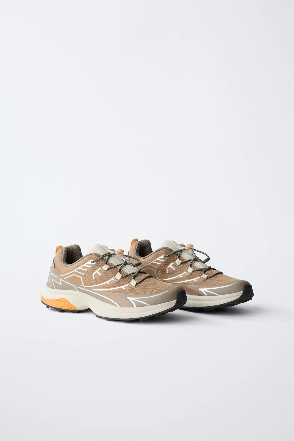Кроссовки TECHNICAL ZARA, Brown — фото 3