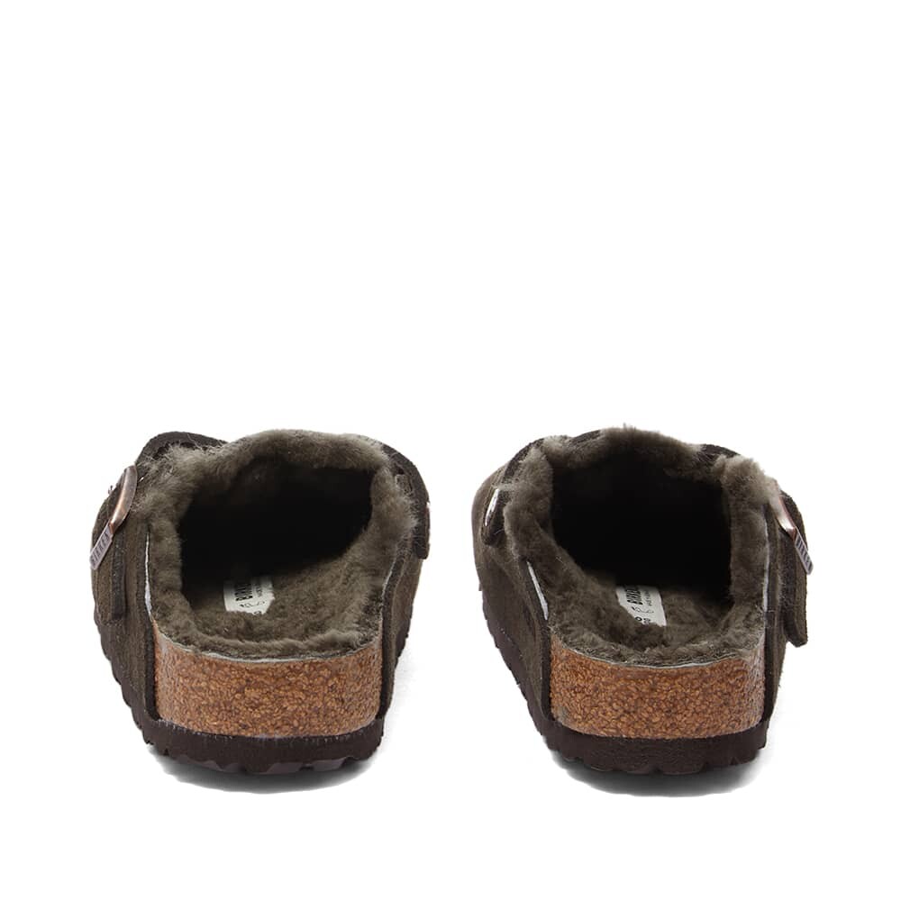 Мюли Birkenstock Boston Shearling Suede Leather, мокко — фото 3