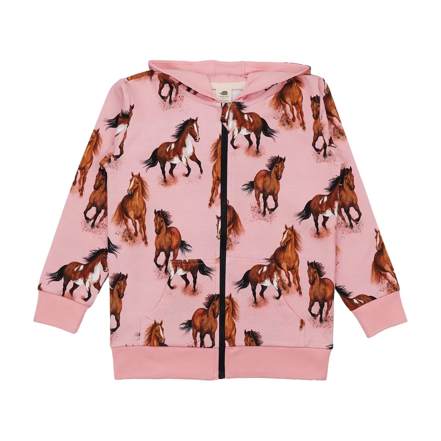 Свитшот с принтом лошадей Graceful Horses Walkiddy