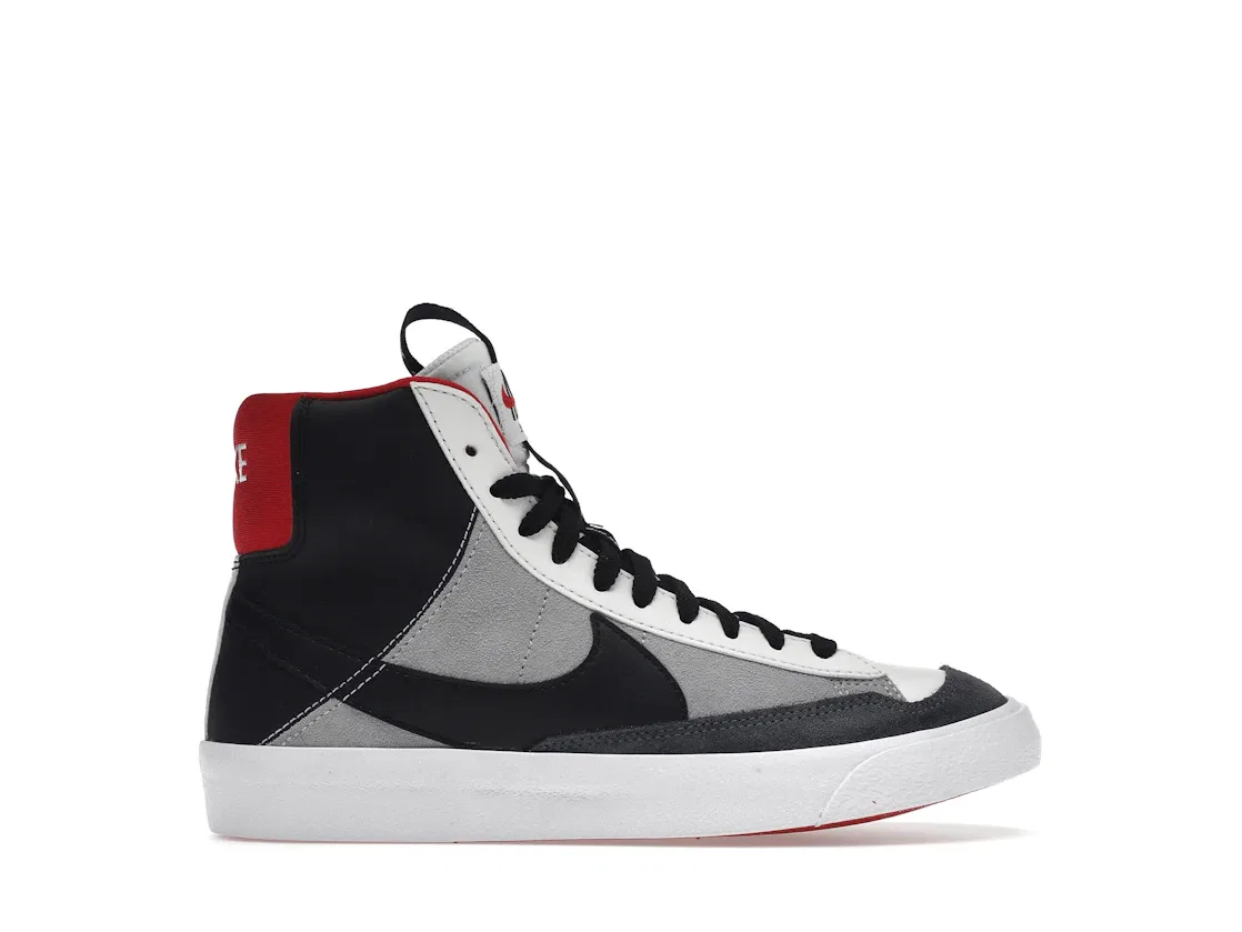 Детские кроссовки с высоким силуэтом Nike Blazer Mid 77 SE Dance, Summit White/University Red-Light Soot-Black