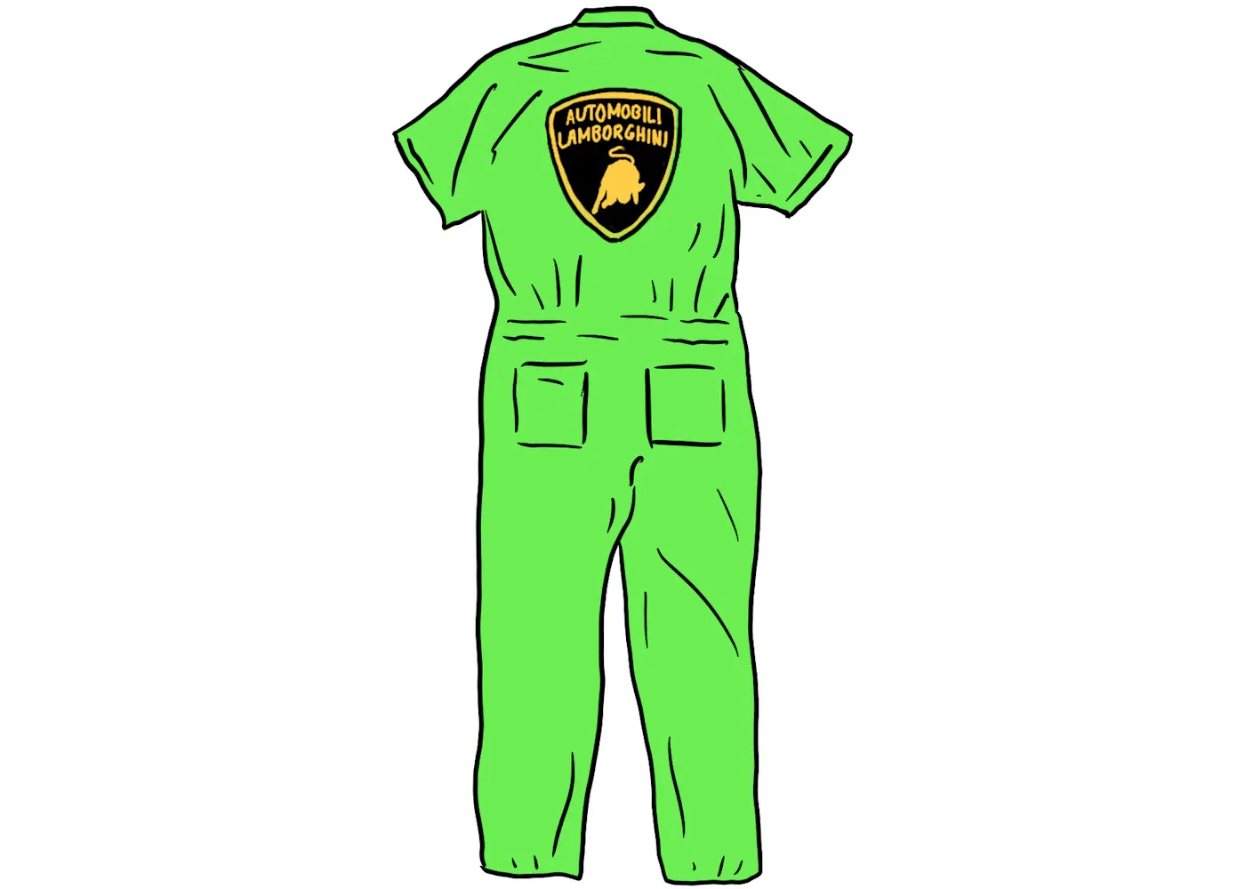 Мужской комбинезон с принтом Coverall Supreme, Lime