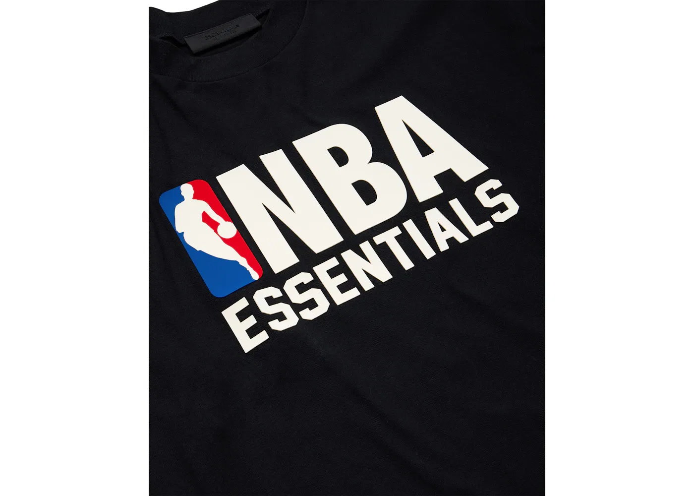 Мужская футболка с принтом Fear of God Essentials NBA Tee Fear of God, Black — фото 2