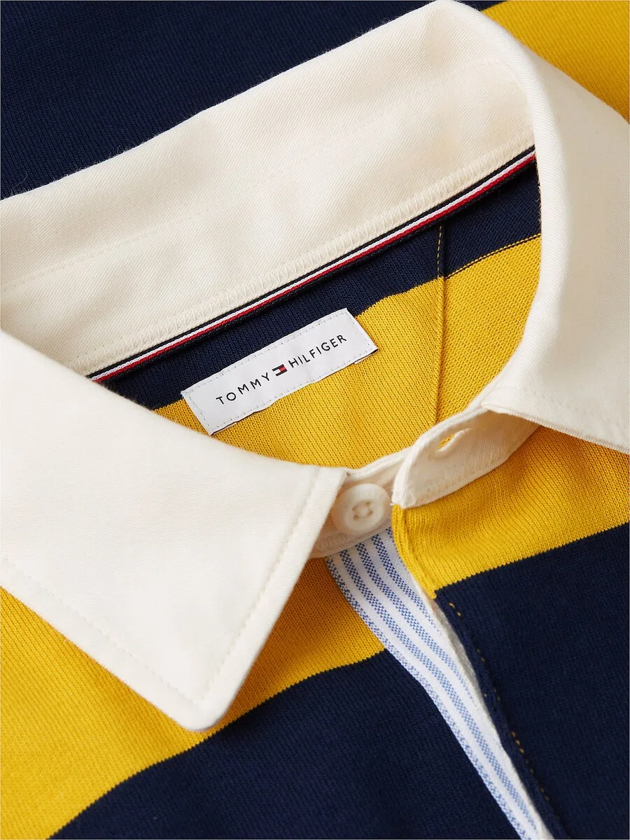 Толстовка TOMMY HILFIGER желтого и черного цвета — фото 3