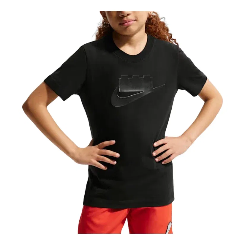 Детская футболка с принтом Nike x LEGO Collection, черный
