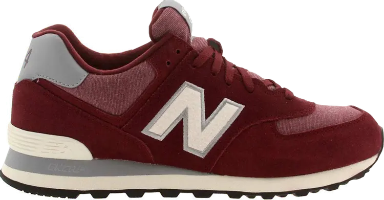 

Кроссовки New Balance 574, бордовый/серый