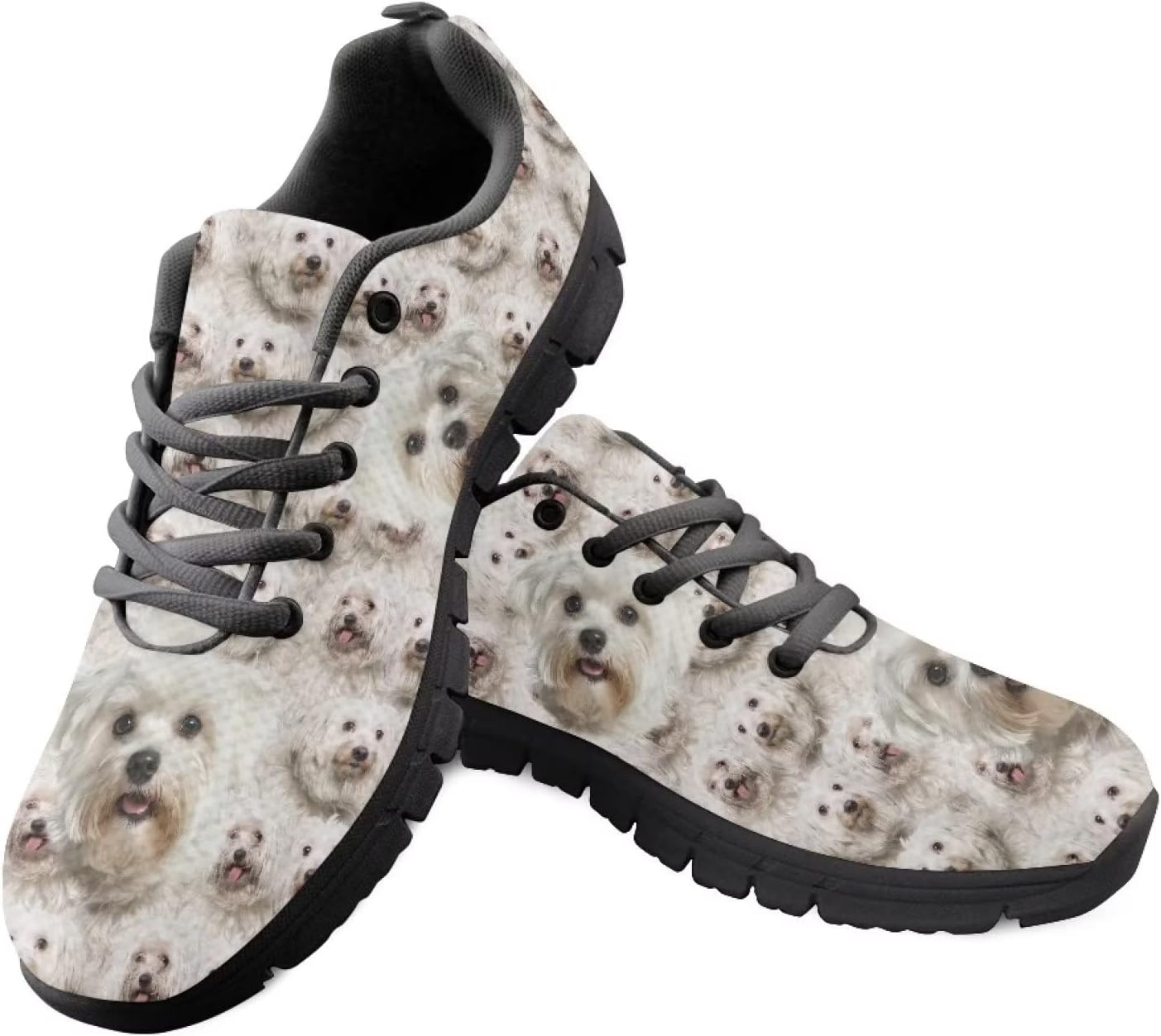 

Женские кроссовки Yzaoxia, мужские размеры 5-11, для походов, бега и ходьбы, удобные теннисные кроссовки, Maltese Dog Puppy