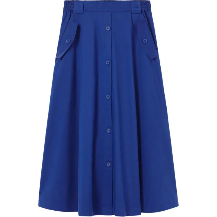Юбка LACOSTE трапеция миди, Sodalite Blue