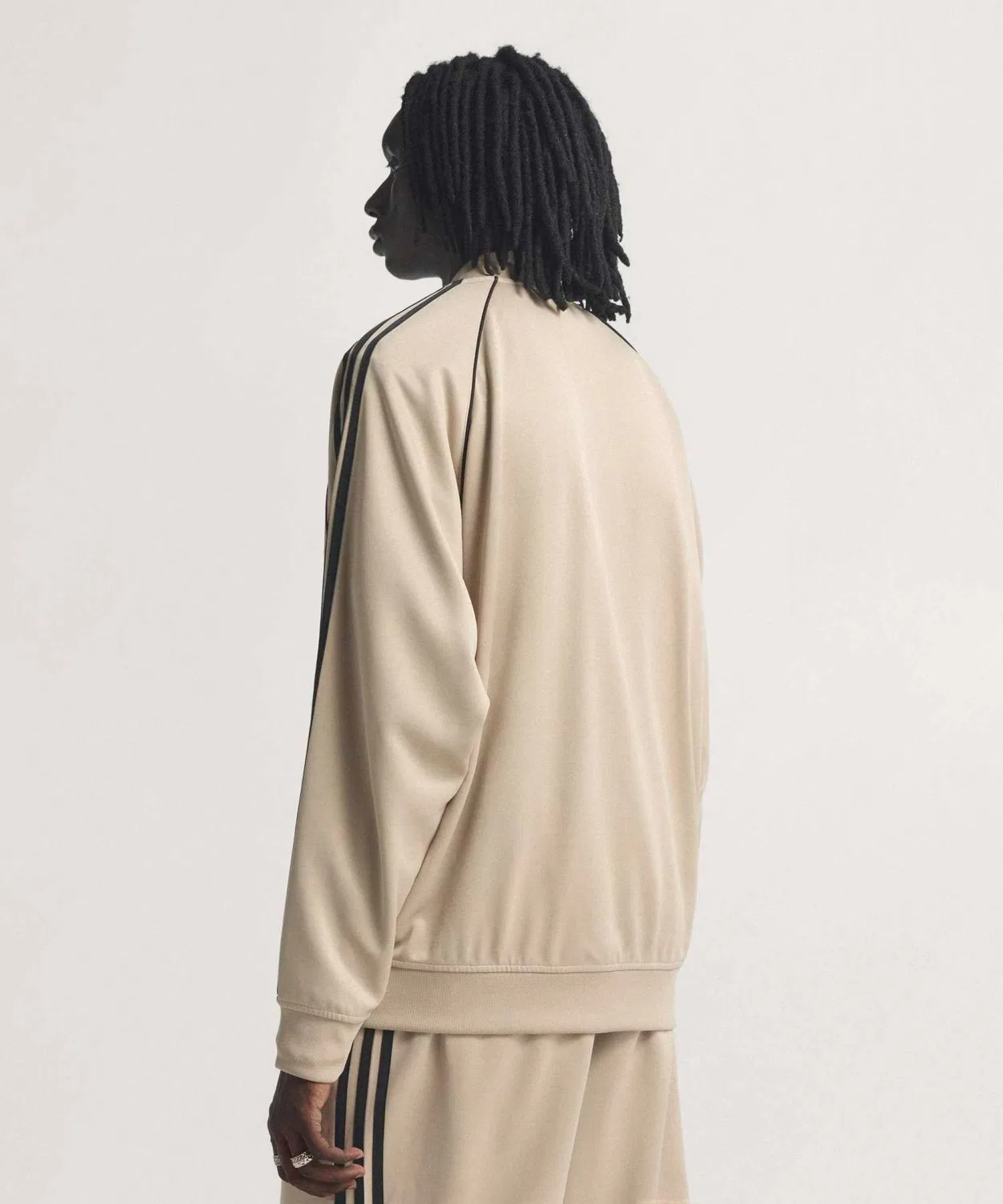 Мужская куртка-трактор с принтом, модель SST Adicolor Classic Loose Adidas, Beige — фото 2