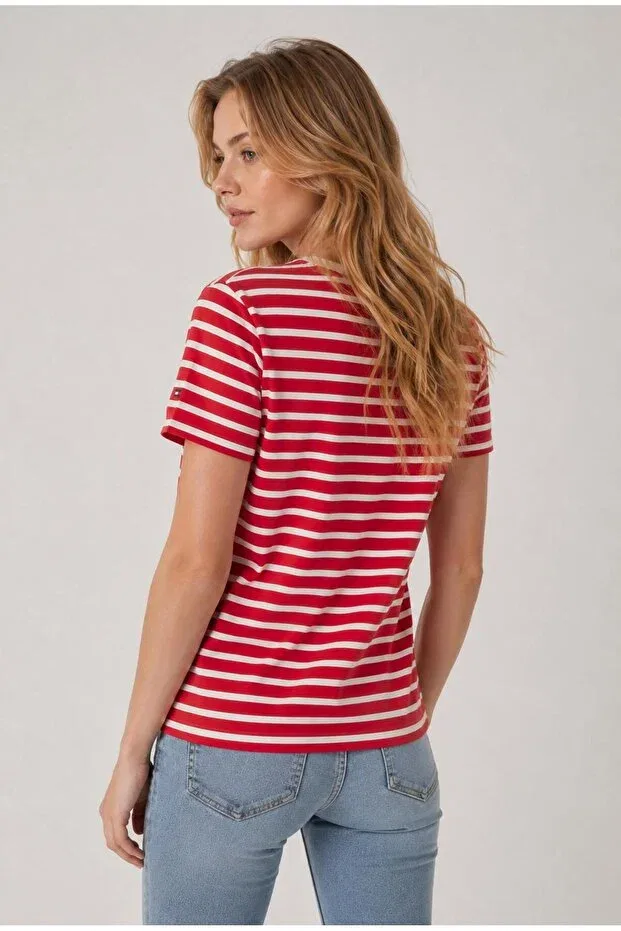 Женская футболка хлопковая Th-Cool Relaxed Tommy Hilfiger, Pink — фото 4