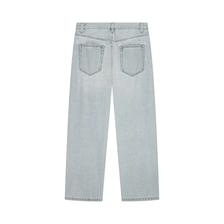 Детские джинсы унисекс свободного кроя Nice Rice, Dusty Gray Blue — фото 3