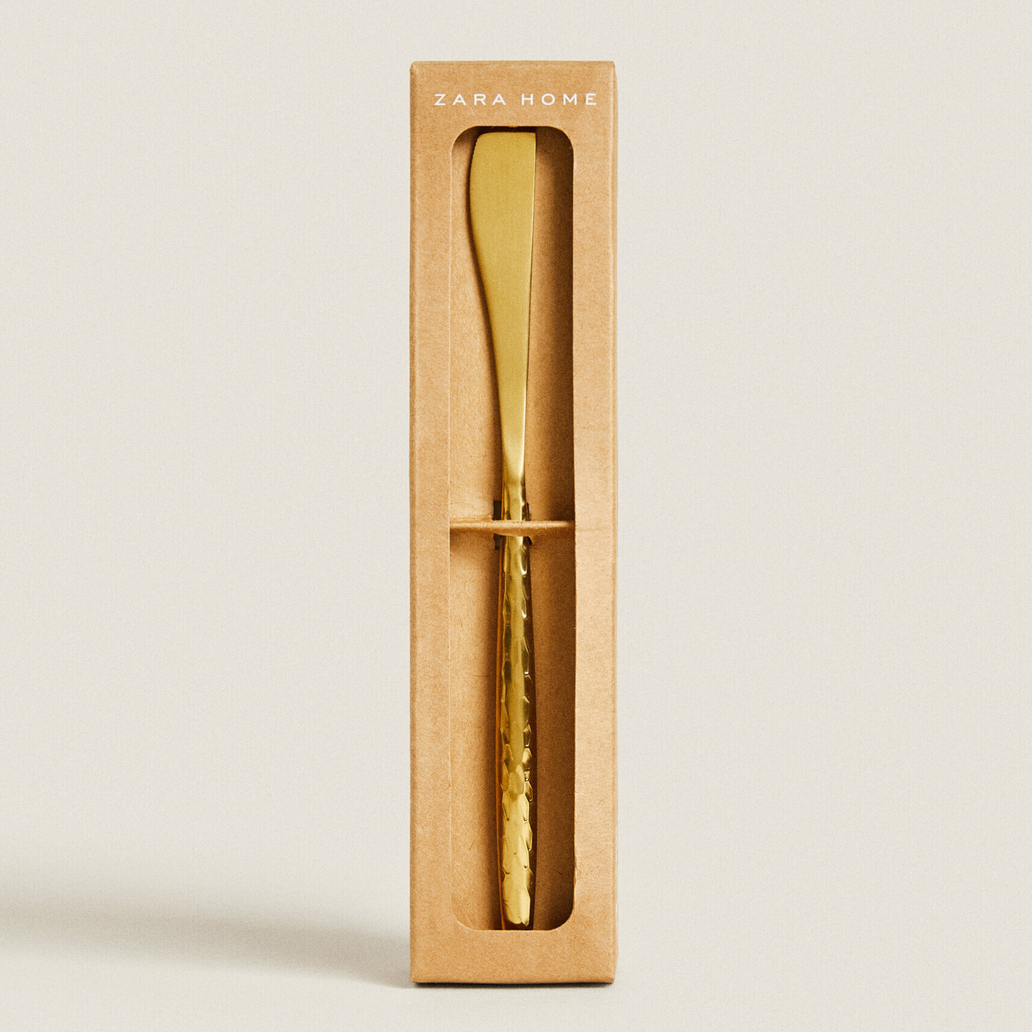 

Набор столовых приборов Zara Home Knives With Hammered Handle, 4 предмета, нержавеющая сталь/золотистый