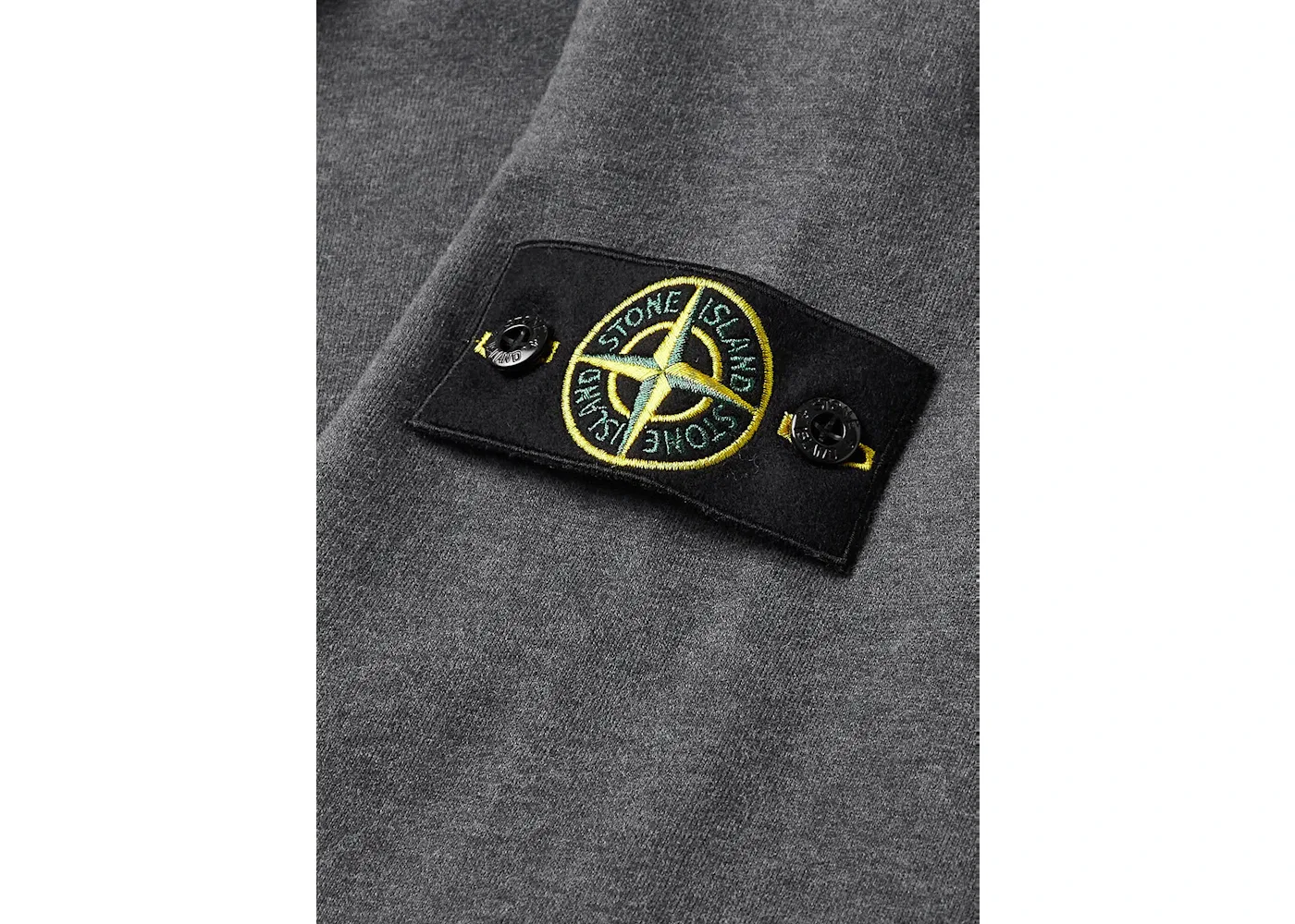 Мужская худи на молнии с капюшоном Hooded Sweatshirt Stone Island, Dark Gray — фото 3