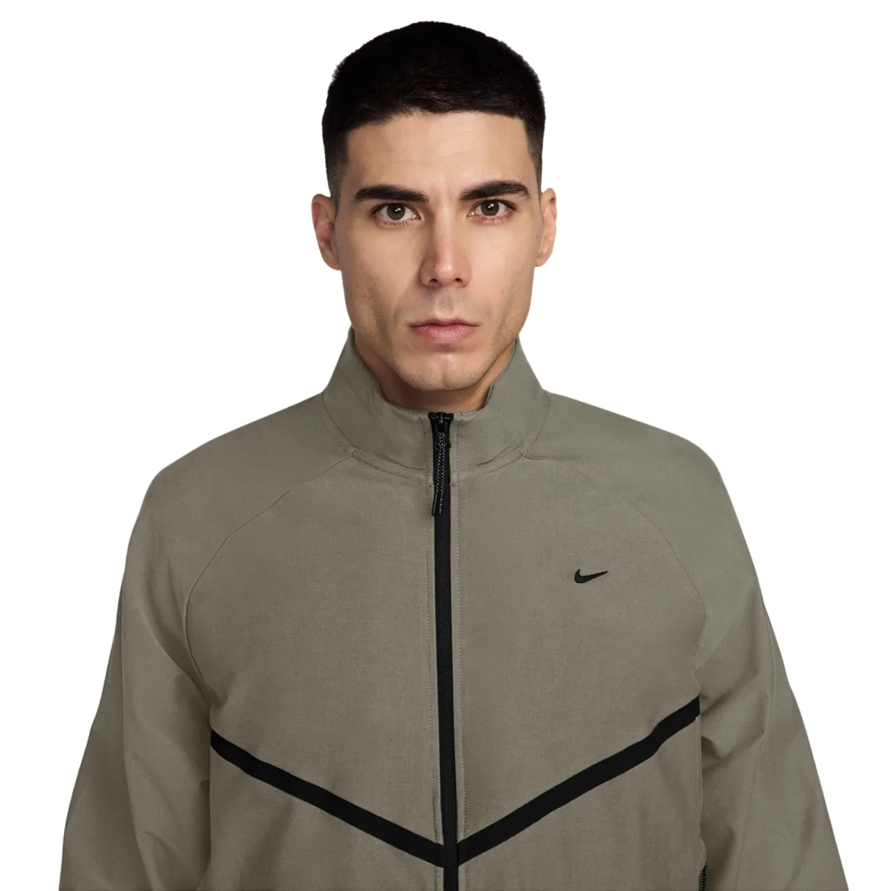 Мужская куртка Tech Shori Knit Track Nike, цвет Olive/Black — фото 3