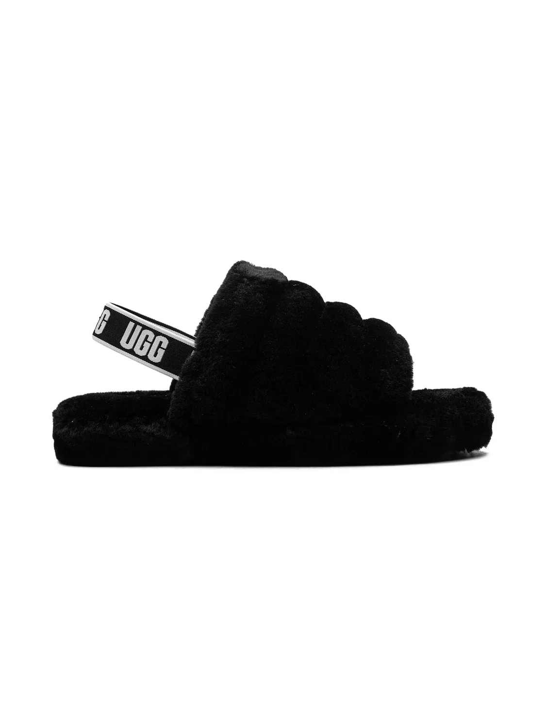 UGG Слайды Fluff Yeah "Черные" — фото 2