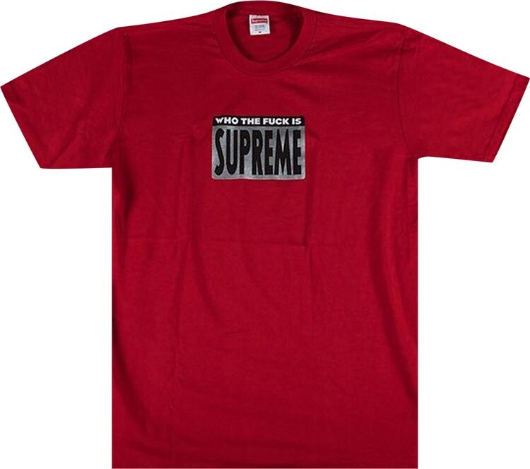 

Футболка Supreme Who The f*ck Tee 'Red', красный