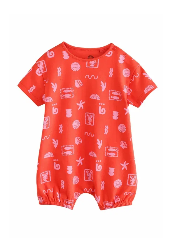 Боди-комплект из 3 штук, хлопок, Regular fit, Next, Pink and Red Lobster Printed, красный/розовый — фото 3