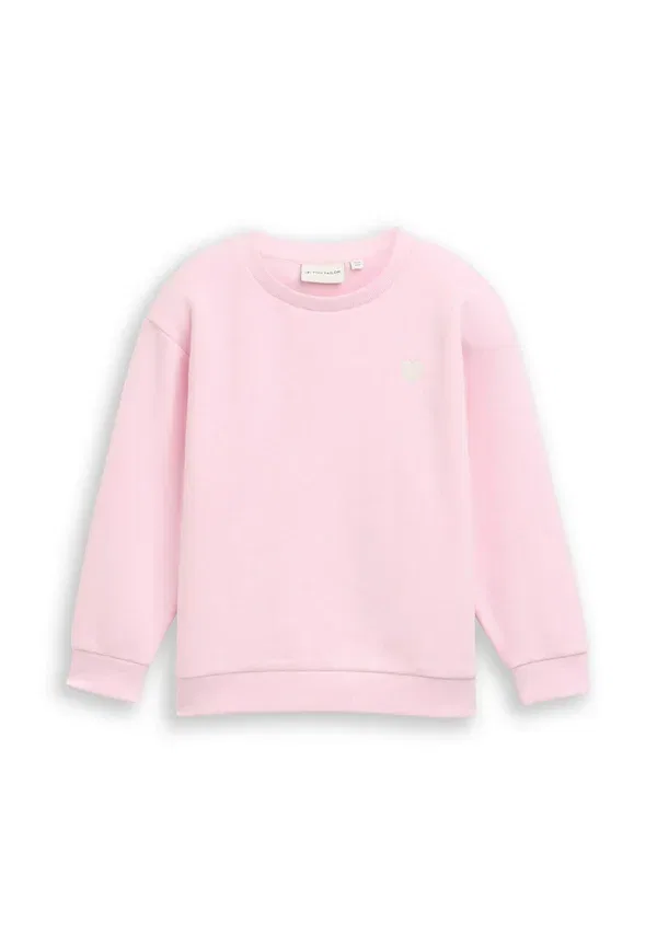 Худи из футера с круглым вырезом Sweatshirt Tom Tailor, Peachskin, персиковый