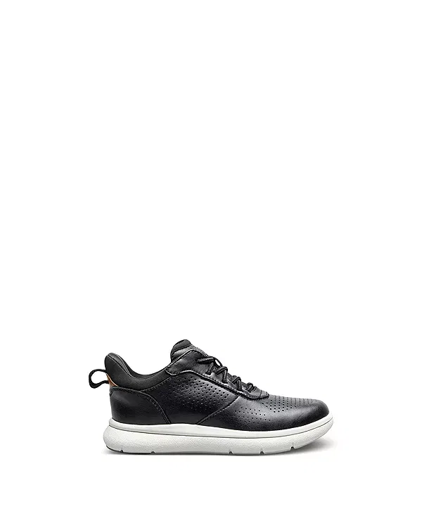 Детские классические туфли для мальчиков на шнуровке Fleet Perf Toe Elastic Lace Jr Hands Free Florsheim Kids, черный — фото 2