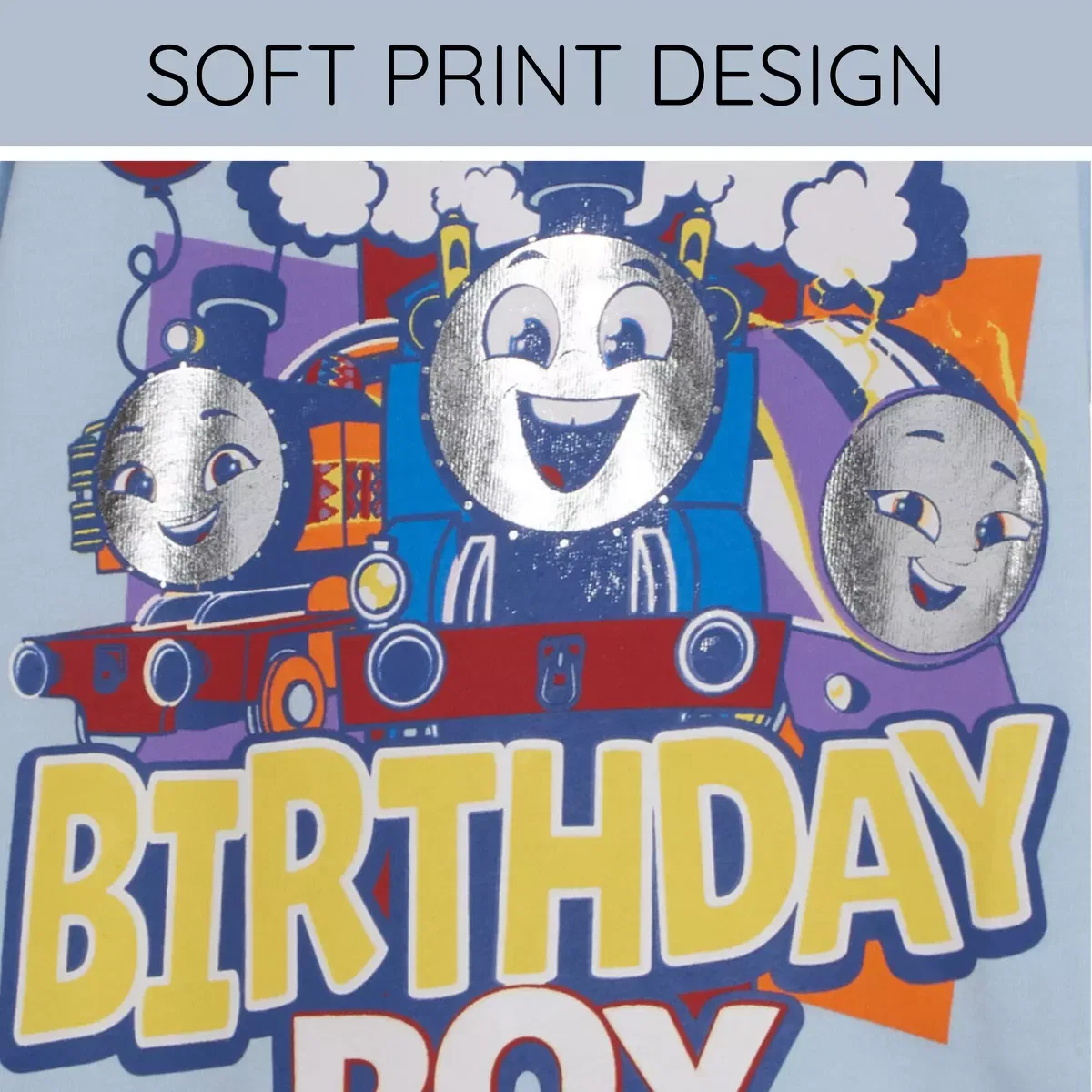 Детское футболка с принтом Thomas & Friends, Pale Blue — фото 3