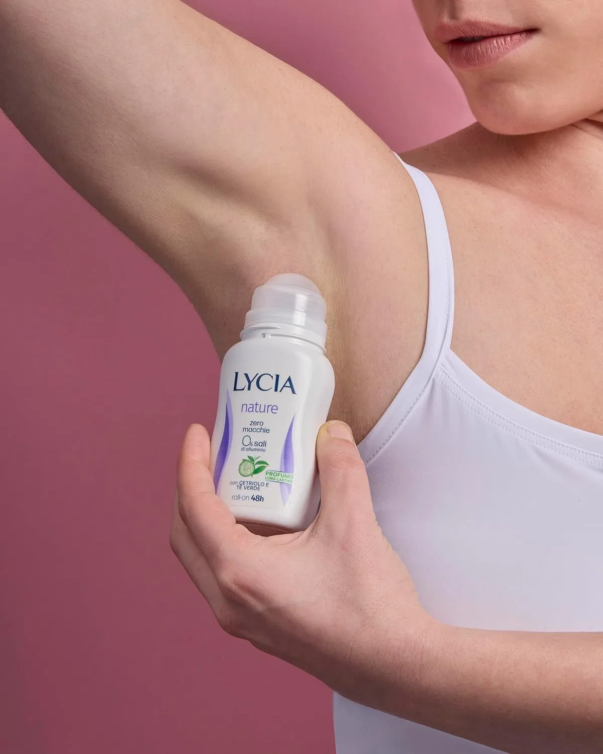 Роликовый дезодорант Lycia Natural Огурец и Зеленый Чай, 50 мл, набор 12 шт + брелок Beni Culinari Free — фото 2