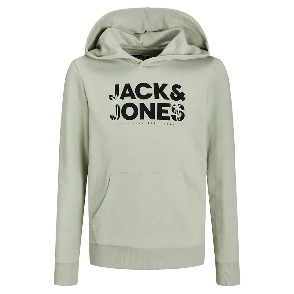 Худи с вышивкой пальмы Jack & Jones, бежевый — фото 3