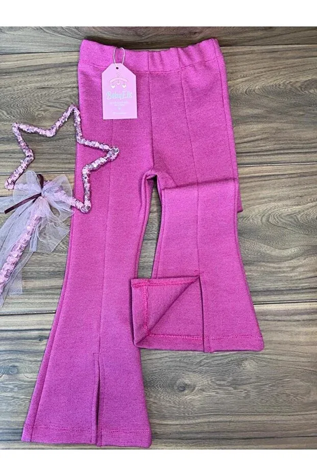 Детские леггинсы для девочек с разрезом Basics Babyelisco, Pink
