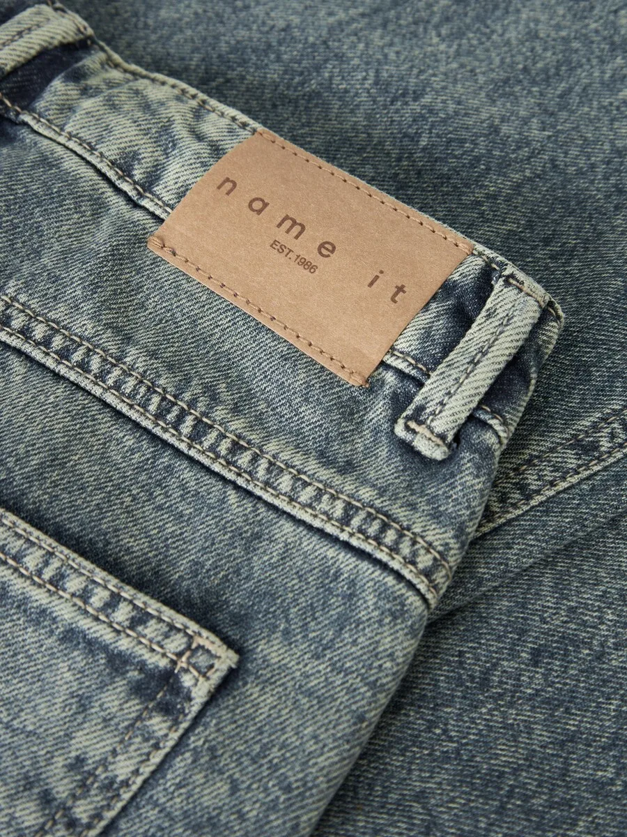 Джинсы NAME IT Wide leg Jeans 'NKFRose' синего цвета — фото 4