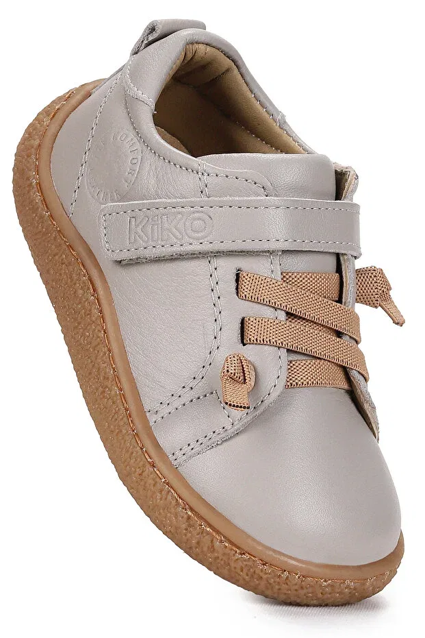 Детские спортивные туфли для мальчиков кожаные Arad 100% leather casual baby boy sports shoes Kiko Kids, Beige