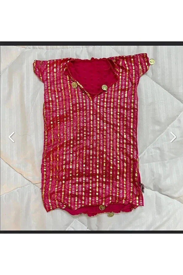 Детское платье для девочек с коротким рукавом Nancy'S dance dress for girls Rahaf Ticaret, Red